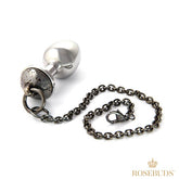 Rosebuds Luxe Metal Anal Plug with Captivating Chain Butt Plugs